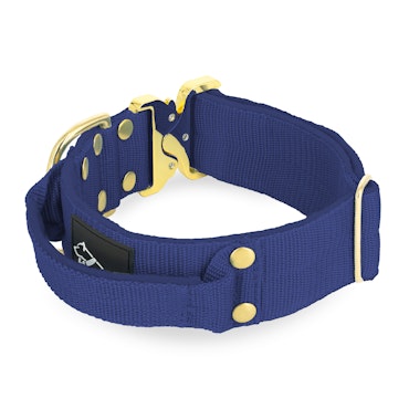 Extreme Gold Buckle Navy Blue - Strong and secure necklace