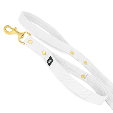 Guard Leash Golden Edition White - Guard leash with extra handle