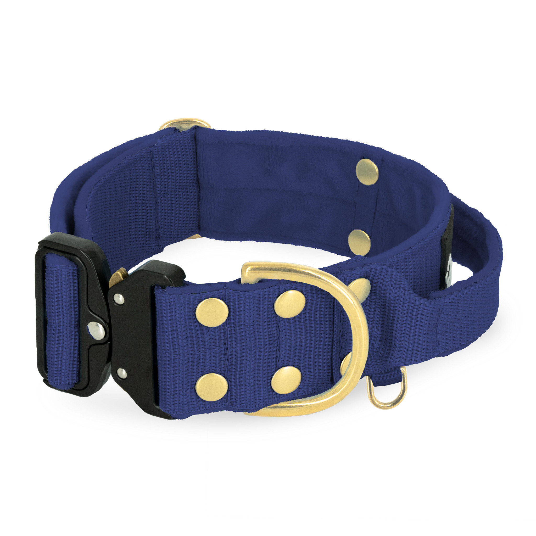 Extreme Buckle Golden Navy Blue - Starkt och säkert halsband