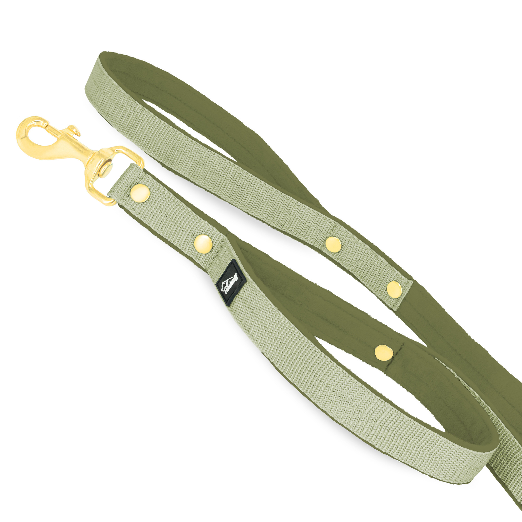 Guard Leash Golden Edition Olive Green - Väktarkoppel med extra handtag