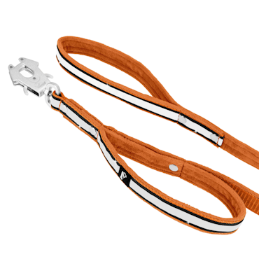 Guard Leash Safe Orange - Väktarkoppel med handtag & reflex