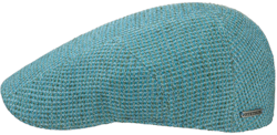 Flat Cap - Linen/Cotton Blå [Stetson]