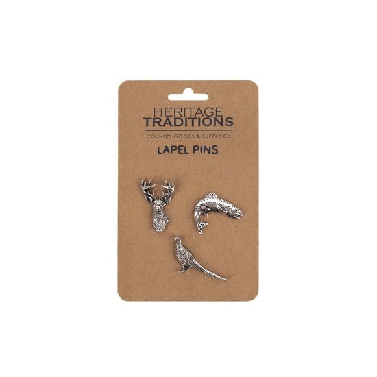 Heritage Traditions - Heritage Lapel Pin/Brosch märke 3 pack