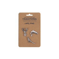Heritage Traditions - Heritage Lapel Pin/Brosch märke 3 pack