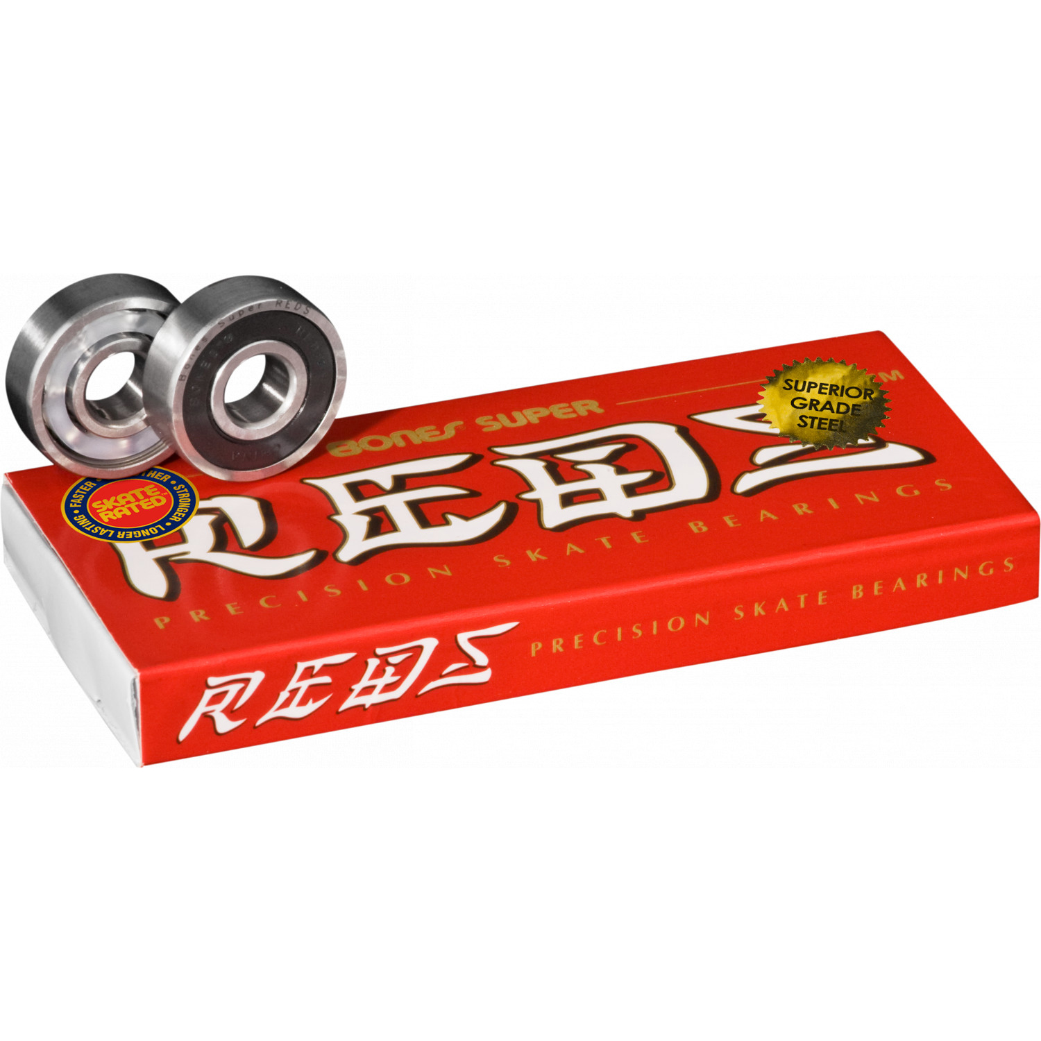 Bones Bearings – Super Reds Bearings 8 st (Kullager)