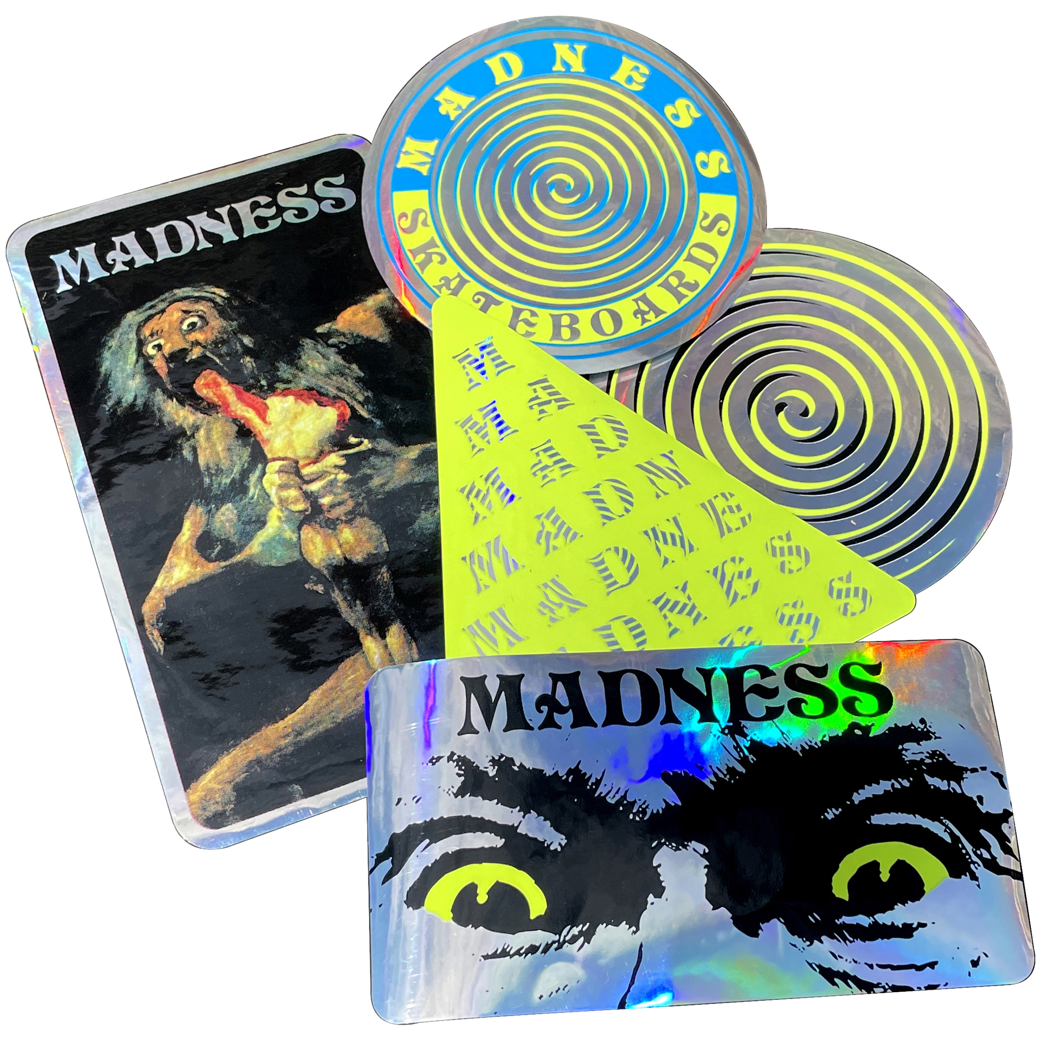 Madness Insane Assorted Stickers 10 Pack