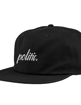 Politic Script Hat Black (Keps)