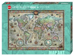 Fine Art Map Retro World 1000 bitar