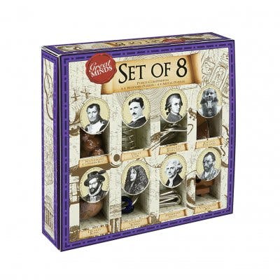 Giftset Puzzel "Great Minds" Set of 8