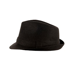 Heritage Traditions - Elwood Plain Svart Trilby Hatt