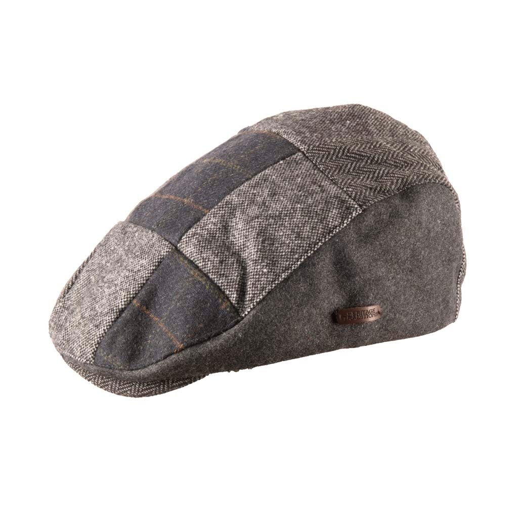 Tweed Patchwork platt hatt