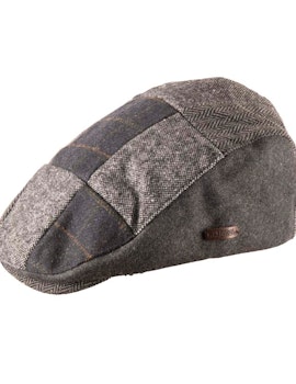Tweed Patchwork platt hatt