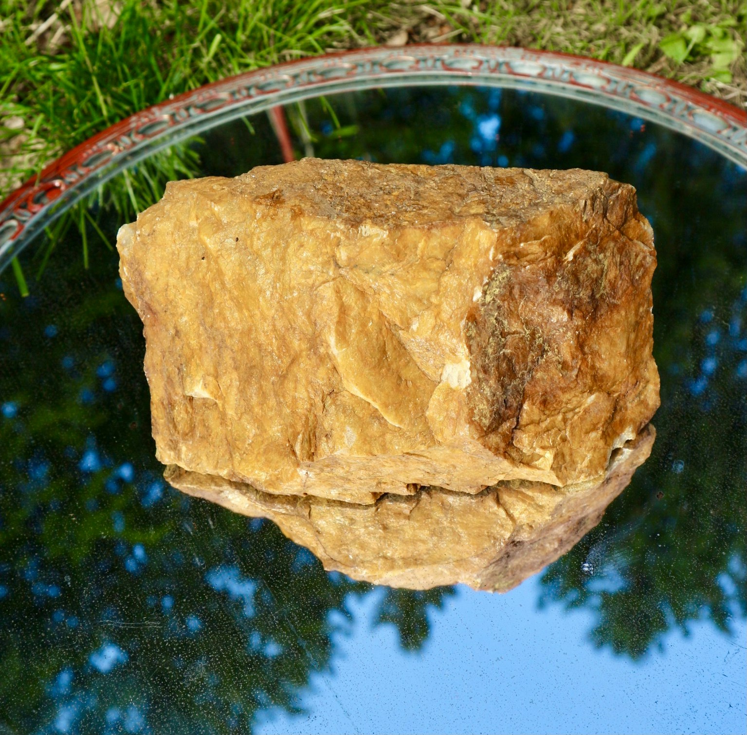 Stor rå röd aventurin