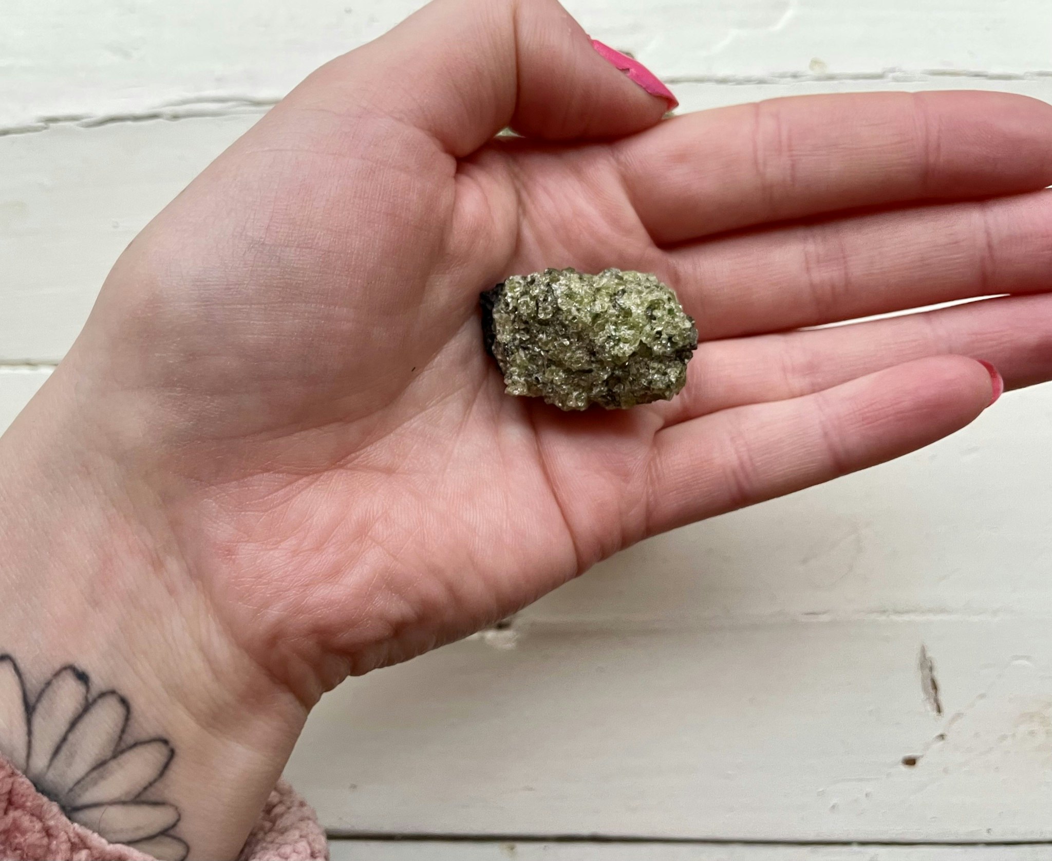 Olivin (Peridot) råa