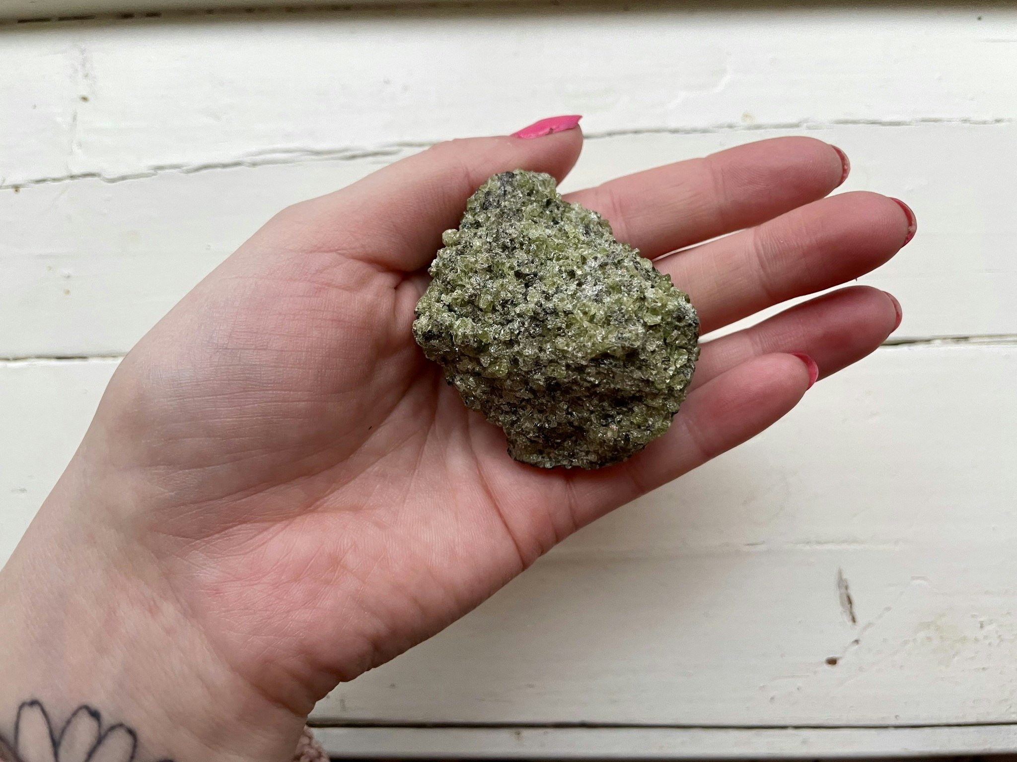 Olivin (Peridot) råa
