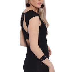 Heydi Black Glitter Dress