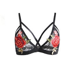 Rose Lace Triangle Bra