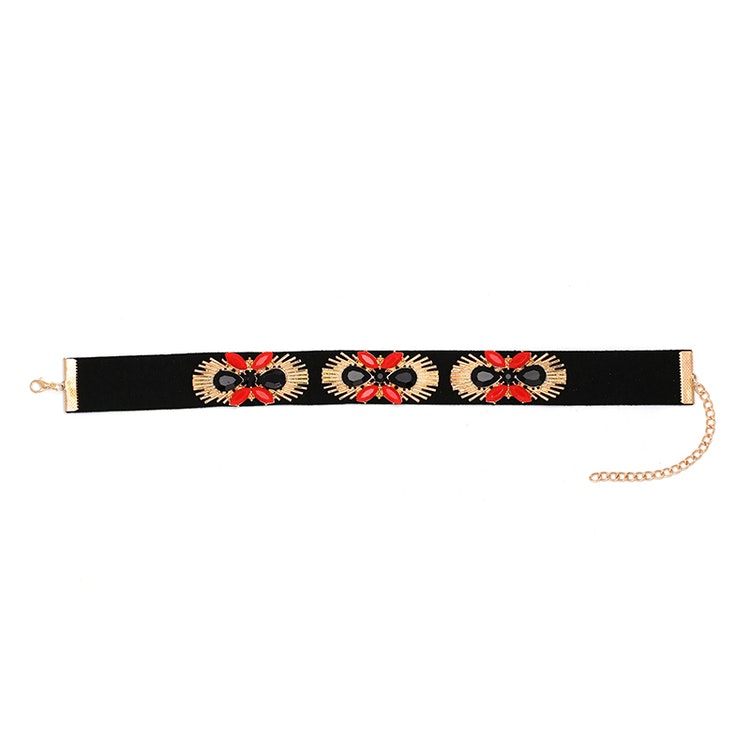 Abha Golden/Red Choker