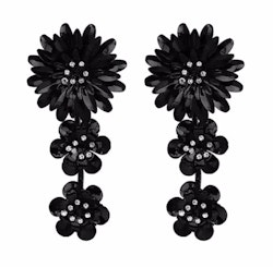 Magdalena Earrings Black