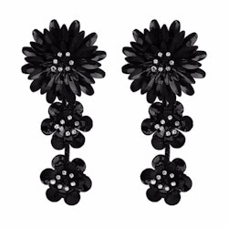 Magdalena Earrings Black