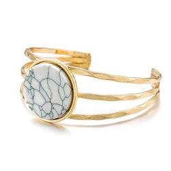 Ellen White Marble Bracelet