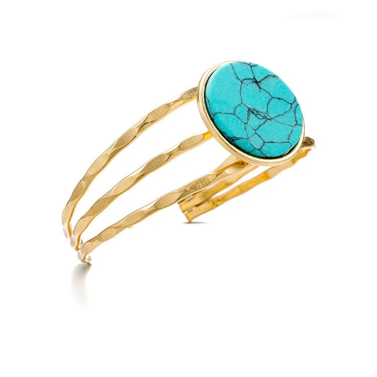 Ellen Turquoise  Marble Bracelet