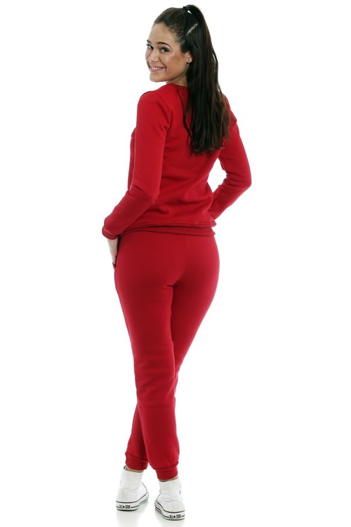 Stella Tracksuit Red With Zippers