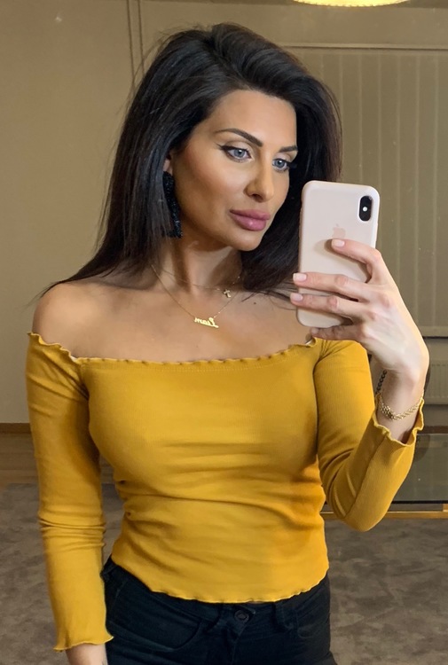 Adrianna Off Shoulder Long Sleeve Top Yellow