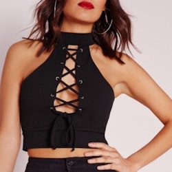 Zharah Crop Top Black