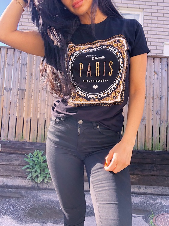 Paris T-Shirt Black