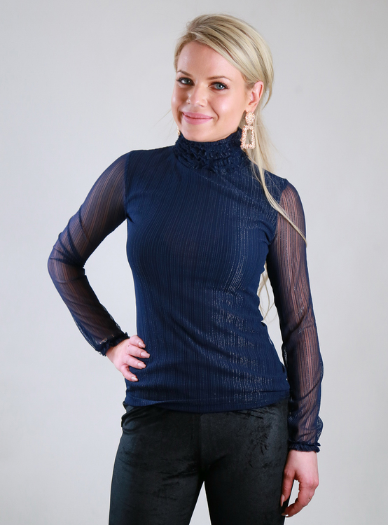 Roula Top Navy
