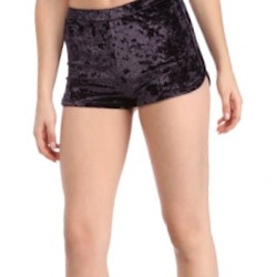 Mrs. Velvet Shorts Crushed Black/Purple