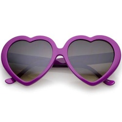 Heart  Sunglasses Purple