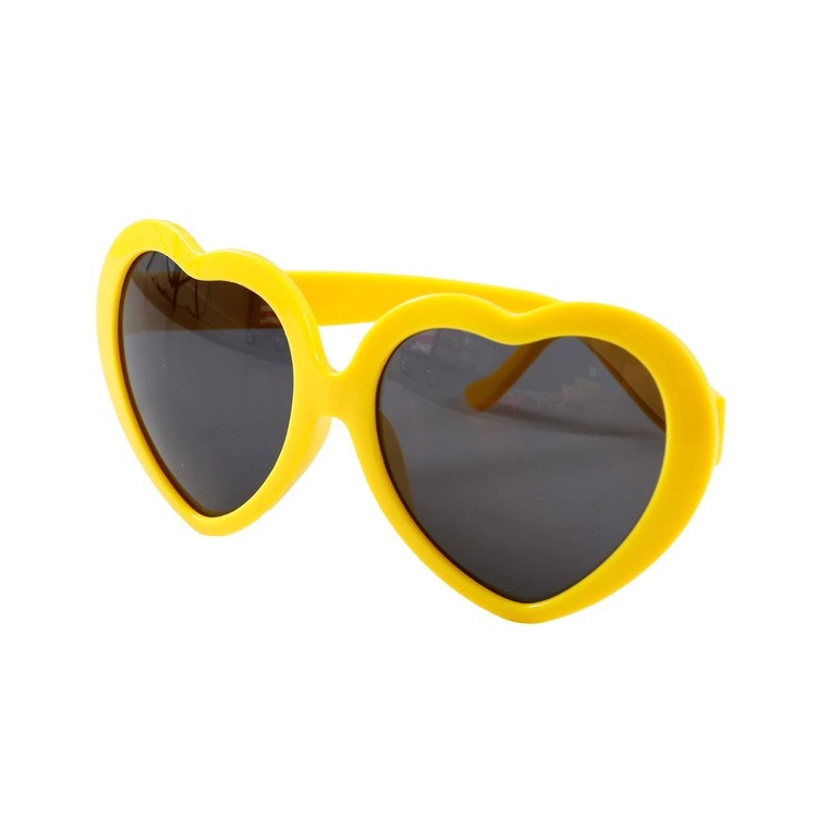 Heart Sunglasses Yellow