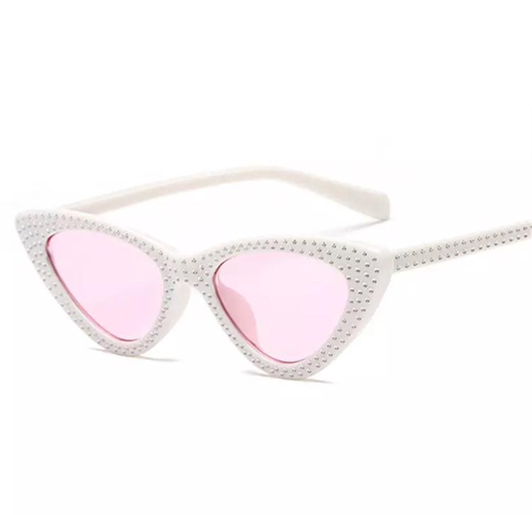 Cindy Sunglasses White/Pink