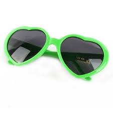 Heart Sunglasses Green