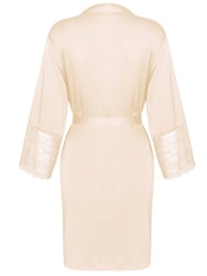 Alia Robe With Lace Beige