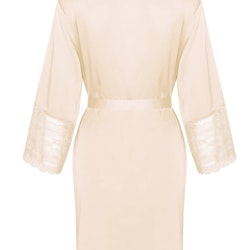 Alia Robe With Lace Beige