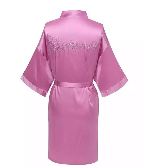 Bridesmade Robe Pink