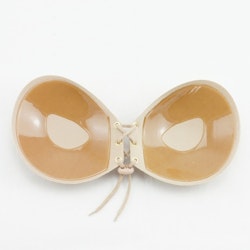 Self-adhesive Bra With Lacing Beige