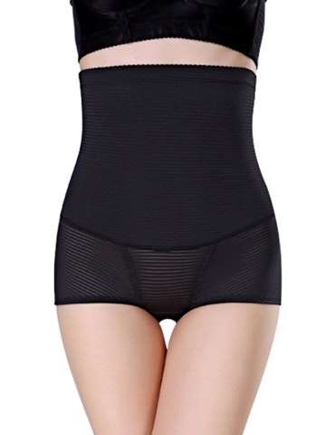 Striped Highwaisted Shaper Svart