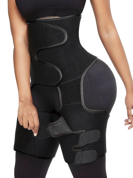 Waist and Legs Neoprene Waisttrainer Black