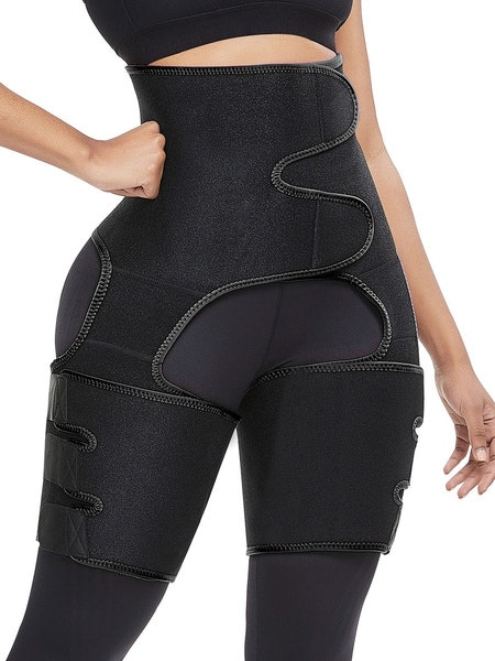 Waist and Legs Neoprene Waisttrainer Black