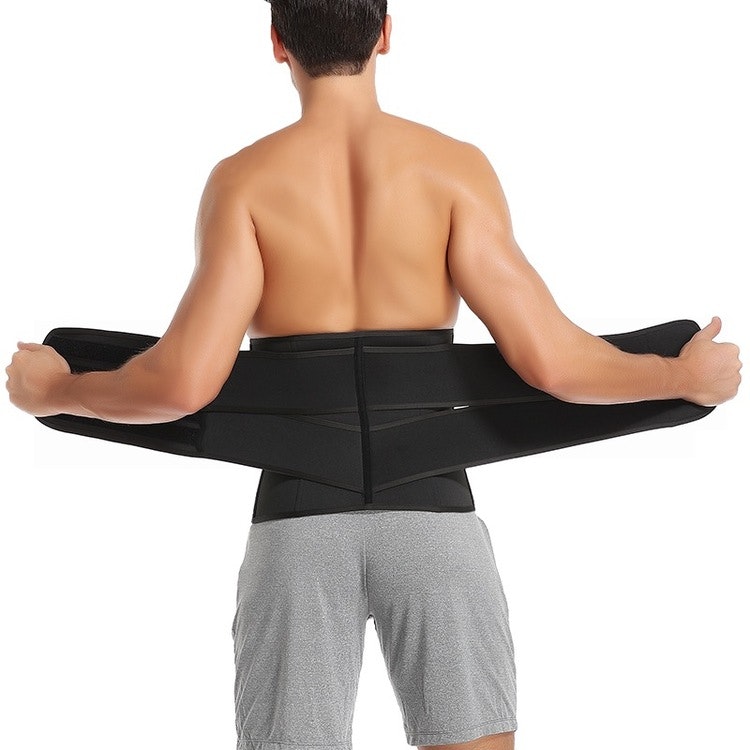 Emory - Unisex Double Velcro Neoprene Shaper Tummy Sweat Waistbelt  9 steelbones