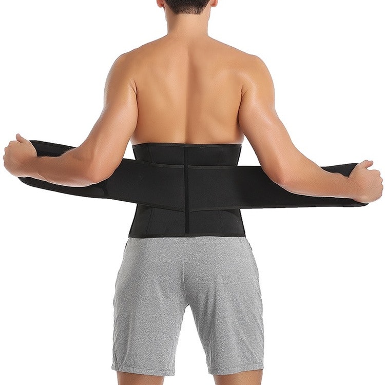 Emory - Unisex Single Velcro Neoprene Shaper Tummy Sweat Waistbelt  9 steelbones