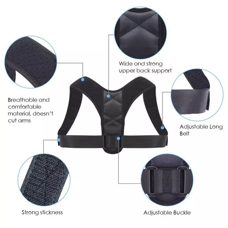 Posture Corrector Black - Unisex