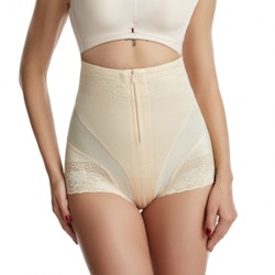 Highwaisted Tummyshaper With Zipper, Hooks and 2 Steelboones