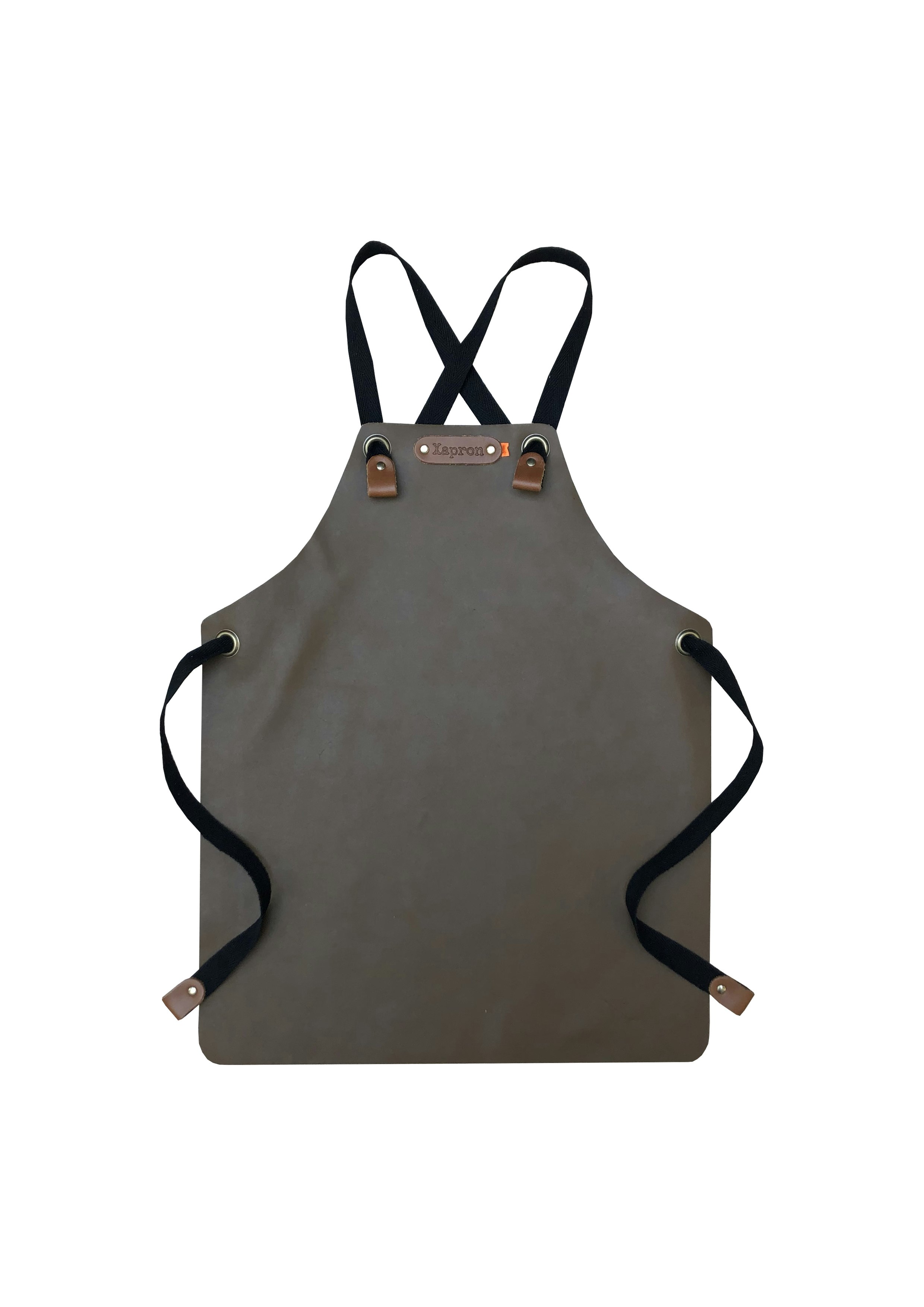 Skinnförkläde KIDS APRON BROWN