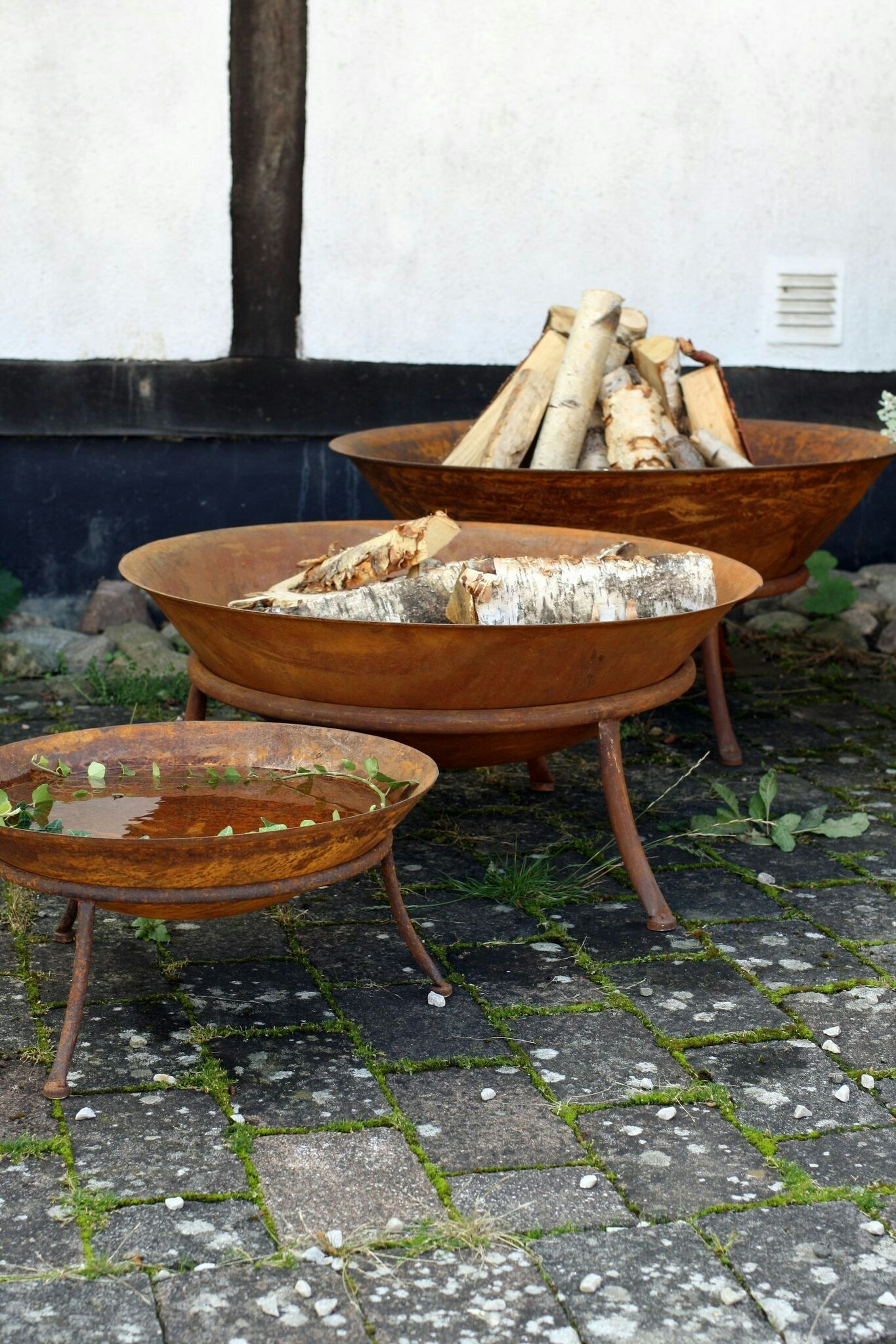 Eldskål på ben, Rost Ø47cm