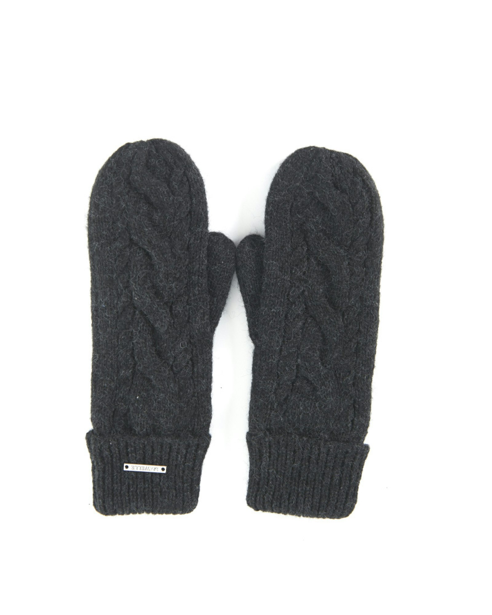 Tumvantar Stickade m Fleece Foder, Mörkgrå